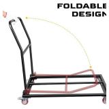 $130 Horilorn Folding Chair Dolly Cart 25-Chair, 1500lb, Black