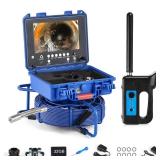 $800 ZELCAN Self-Leveling Sewer Camera with Locator, 165FT, 9in LCD