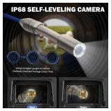 $800 ZELCAN Self-Leveling Sewer Camera with Locator, 165FT, 9in LCD