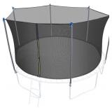 $130 12 ft Trampoline Enclosure Net with Universal Poles & Hardware 2.0