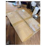 $129 Trmullory Acrylic Podium Stand with Storage Shelf, 47.2"H, Clear