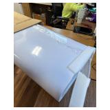 $123 White Cylinder Stands for Party, Round Pedestal Set of 3 Decor