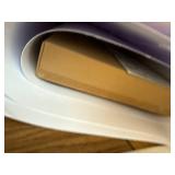 $123 White Cylinder Stands for Party, Round Pedestal Set of 3 Decor