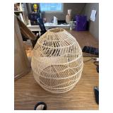 $93 Aeyee Bamboo Pendant Light Fixture Boho Rattan Lamp 13.7in W Beige