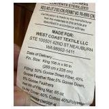 $150 Pacific Coast Goose Down Fiber Comforters King 106x90