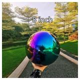 Pangmao Rainbow Gazing Globe Mirror Ball Stainless Steel (8in)