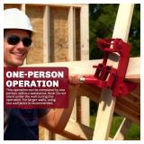 $130 Cast iron wall jack, 1,000 lb, framing, single-person lift