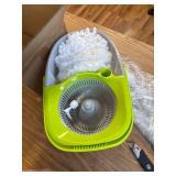 MASTERTOP Spin Mop Bucket, Wringer, 50.4" Handle, 3 Mop Pads