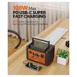 $85 EBOSSOM Portable Power Station 92800mAh 297Wh LiFePO4 300W