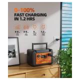 $85 EBOSSOM Portable Power Station 92800mAh 297Wh LiFePO4 300W