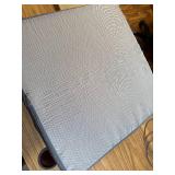 OpyTikar Porch Swing Cushion with Carrying Handle, Straps, Grey