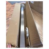 Glass Balustrade Post System End Post 35.8in Silver 1Pack