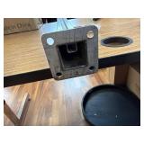 Glass Balustrade Post System End Post 35.8in Silver 1Pack