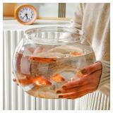 Newpol Large 3-Gallon Plastic Fish Bowl, Aquarium Tank 11.5L