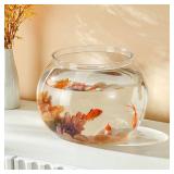 Newpol Large 3-Gallon Plastic Fish Bowl, Aquarium Tank 11.5L