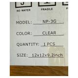 Newpol Large 3-Gallon Plastic Fish Bowl, Aquarium Tank 11.5L