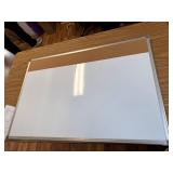 $50 WALGLASS Whiteboard Cork Board Combo 36x24 Double-Sided Wall Mount