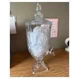 $70 Dublin Crystal Beverage Dispenser 128oz