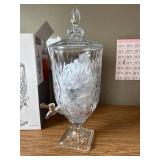 $70 Dublin Crystal Beverage Dispenser 128oz