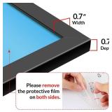 LaVie Home 24x24 Picture Frame for Wall Display, Black