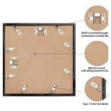 LaVie Home 24x24 Picture Frame for Wall Display, Black