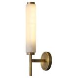 $110 JIANGXMF Alabaster LED Wall Sconce 3000K Marble Lampshade Gold