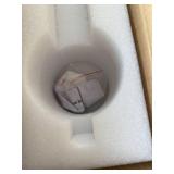 $110 JIANGXMF Alabaster LED Wall Sconce 3000K Marble Lampshade Gold