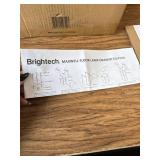 Brightech Maxwell Floor & Table Lamp Set of 2 - LED, Wood Frame, USB