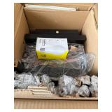 Brightech Maxwell Floor & Table Lamp Set of 2 - LED, Wood Frame, USB