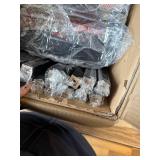 Brightech Maxwell Floor & Table Lamp Set of 2 - LED, Wood Frame, USB