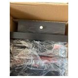 Brightech Maxwell Floor & Table Lamp Set of 2 - LED, Wood Frame, USB