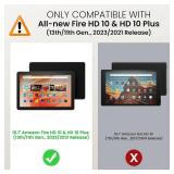 MoKo Case Fits Kindle Fire HD 10 & 10 Plus - Black