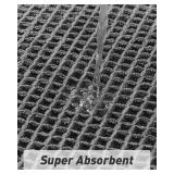 AMOAMI Upgraded Waffle Bath Mat, Non-Slip, Machine Washable, 18x30