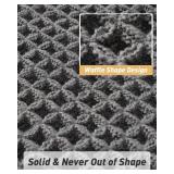AMOAMI Upgraded Waffle Bath Mat, Non-Slip, Machine Washable, 18x30