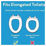 Carex Toilet Seat Riser - Elongated, +3.5 in Height, 300 lb