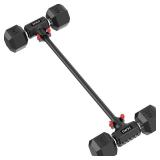 $76 SEWD Dumbbell Converter Turn Dumbbells into Barbell Set, 220 lb