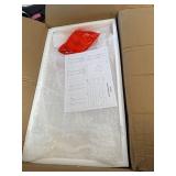 $147 Acrylic Podium Stand with Wheels, Adjustable Height