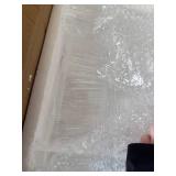 $147 Acrylic Podium Stand with Wheels, Adjustable Height