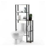 Turn-N-Tube French Oak Grey/Black Toilet Space Saver 5 Shelves