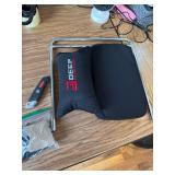 $117 DEEPfurniture Fabric Gaming Chair with Footrest Mg(1005-Black)