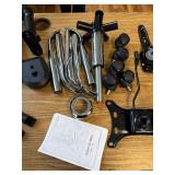 $117 DEEPfurniture Fabric Gaming Chair with Footrest Mg(1005-Black)