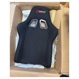 $117 DEEPfurniture Fabric Gaming Chair with Footrest Mg(1005-Black)