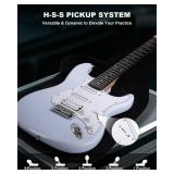 $119 RVONE RST-150 39" Beginner Electric Guitar Kit with Amplifier