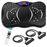 LEMY Mini Vibration Plate Machine with Remote, 120 Speed Levels