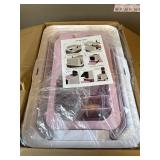 $62 RIZZARI Enclosed Cat Litter Box with Top/Front Entry, Odor Control