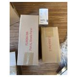 $100 Brightech Emma LED Floor Lamp with Wood Legs Walnut Brown