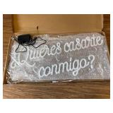 $80 Yeeficent Neon Sign for Wall Decor, Will You Marry Me, LED