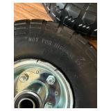 $57 AR-PRO 4-Pack 10-Inch Solid Rubber Tire Wheels, 4.10/3.50-4