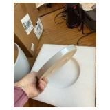 $60 10 Inch Ceramic Plant Pot with Drainage Tray GREY!! SEE PICS!