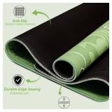 Jibloo Mahjong Table Mat 31.5x31.5, Non-Slip Rules, Green Neoprene